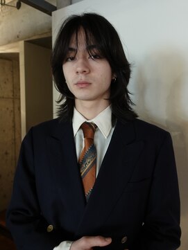 ノラジャーニー(NORA Journey) メンズボブウルフメンズミディアムレイヤーカットメンズウルフ