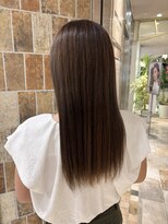ピークアブー アヴェダ アトレ恵比寿(PEEK-A-BOO AVEDA) 色もちカラーラベンダーブラウン色落ちきれいセミロングレイヤー