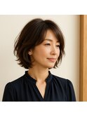 ミセスレイヤーナチュラルボブ 30代 40代 50代 60代 髪質改善