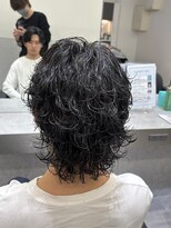 ビカムメンズヘアー 栄店(become men's hair)&nbsp;ウルフがカッコイイサーフカールパーマ