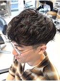 調布メンズパーマスペインカールツイストスパイラルパーマ強め