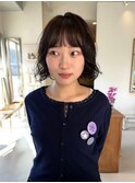 ボブパーマ　ゆるふわパーマ　ニュアンスパーマ　ボブ　パーマ
