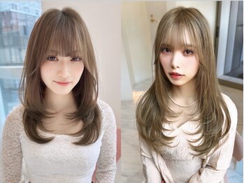 モナ 髪質改善(MONA)の写真/【栄駅徒歩２分】長さを変えずレイヤーをプラスしてふわっと柔らかく、自然にまとまる“愛されレイヤー”に