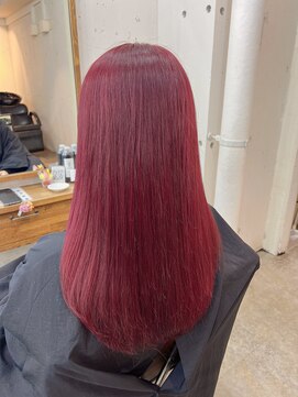 アジールヘア 北千住駅西口店(agir hair) 暖色ピンクカラー北千住