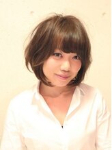 グラス ヘアー(glass.hair)&nbsp;モーブカラー☆艶髪ショートボブ