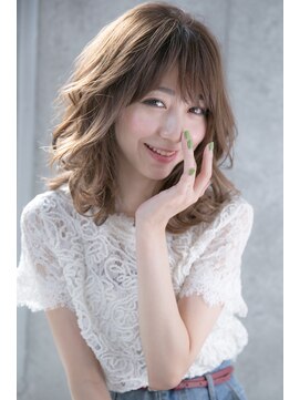 ルモア(RUMOR) 大人可愛いフリンジバングミディアムレイヤー