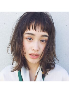ベル 銀座5丁目店(Belle) 大人かわいいシースルーショートバング!《Belle銀座》