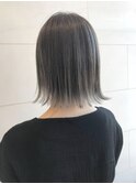 シースルーボブ　　グラデーションカラー