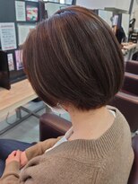 ジュノ 鹿児島中央店(Juno)&nbsp;【Juno鹿児島中央店】ハイライトベージュ×ショートボブ