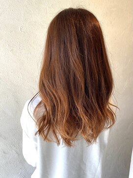 ユッカ 高槻茨木店(YUCCA) 【 YUCCA 】大人可愛い20代30代40代セミロング/オレンジ