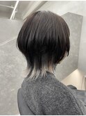 ショートウルフ インナーカラー