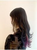 ロングウルフ×グラデーションインナーカラー☆