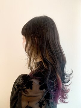 コードフルール(CODE Fleur) ロングウルフ×グラデーションインナーカラー☆