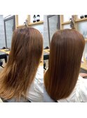 魔法の縮毛矯正「ケアルーガ」×艶髪カラー×カット