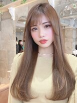 プアメリア 名古屋(Puamelia)&nbsp;ブリーチなしダブルカラー×韓国★レイヤーロング[名古屋]