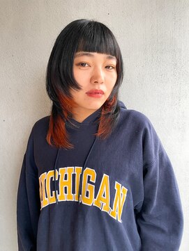 アールイー(Re:) ウルフレイヤー×インナーカラー