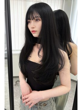 ランズ(LANDS) ワンホンなレイヤーカット　【韓国ヘア 大阪 梅田】