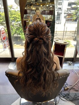 グリッツ (GLITZ) ハーフアップ パーティヘア ロング