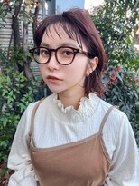 ビームズ ヘアー ブラン(Bee ms HAIR Blanc+)&nbsp;小顔見せショートベージュカラーブリーチしない透明感カラー