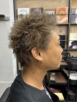 クロムス(clomus) スパイキーショート　ハイトーンベージュ