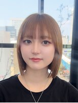 ビューナゴヤ 名駅(VIEW NAGOYA)&nbsp;前髪カタログ/イメチェンスタイル／ウェーブパーマ/こなれミディ