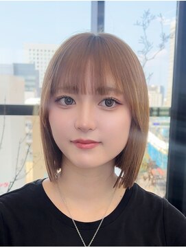 ビューナゴヤ 名駅(VIEW NAGOYA) 前髪カタログ/イメチェンスタイル／ウェーブパーマ/こなれミディ