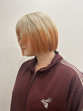 ゼストララ(ZEST Lara) オレンジ×ブロンドルーツカラー【吉祥寺】斎藤百花