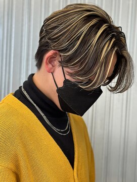 エルマーク 天王寺(L-MARK) バレイヤージュブリーチダブルカラーハイライトメッシュブリーチ