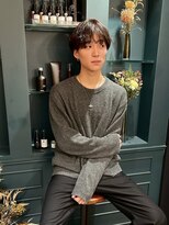 チャンチ(chanch) シースルーマッシュ/コンマヘア/ブラウンカラー/メンズカラー