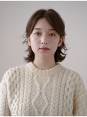 ふんわりミディアムレイヤー＊顔周り＊ニュアンスパーマ