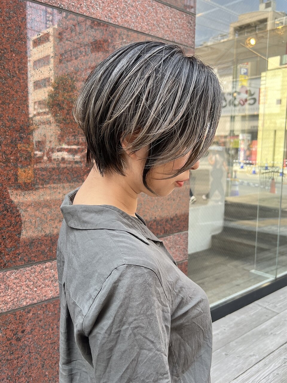 【#白髪ぼかしバレイヤージュ】カット+カラー+トリートメント￥23,500
