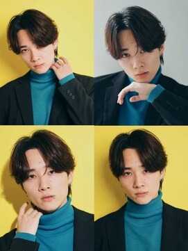 バース 梅田中崎町店(BIRTH) センターパートワンカールパーマニュアンスパーマ韓国