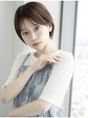 イメチェン/ホワイトブロンド/外ハネボブ/美髪/福島55