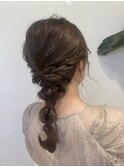 お呼ばれ結婚式 あみおろし