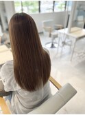 ツヤ髪さらさら酸性ストレート／ロングレイヤー