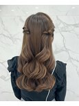 【～17時台まで限定スタイル】ハーフツイン10分ヘアセット1300円