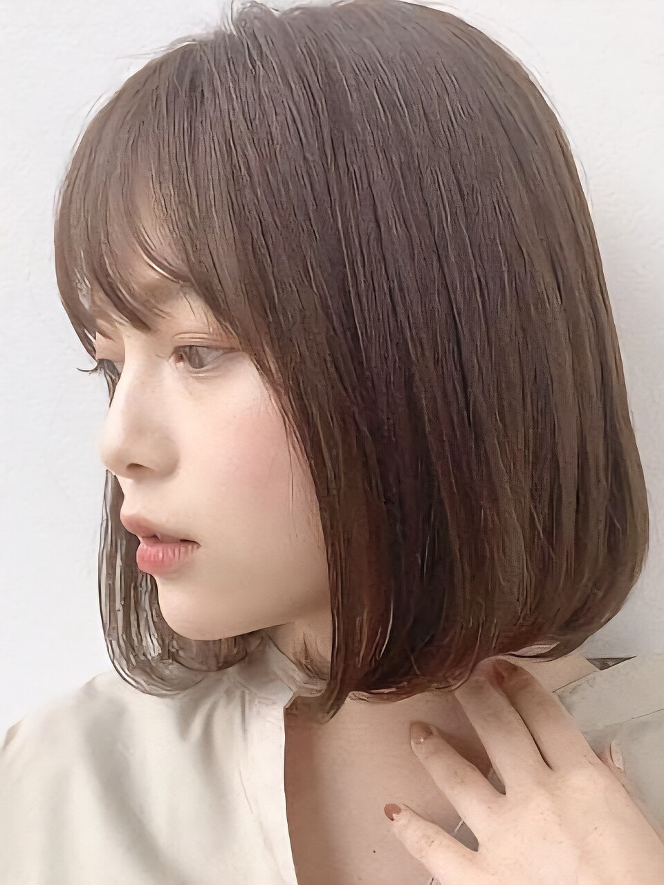 【プラチナ透明感】透明感カラー+カット+超音波+髪質改善+AujuaTrSpa￥12480