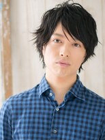 モッズヘアー メン 戸田公園店(mod's hair men)&nbsp;学生アッシュブラックくせ毛風メンズショートh戸田公園