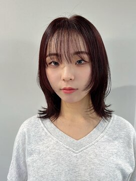 ラヴィズム(LUVISM) 顔周りレイヤー/ダブルカラー/髪質改善ケアブリーチ万代新潟駅◆