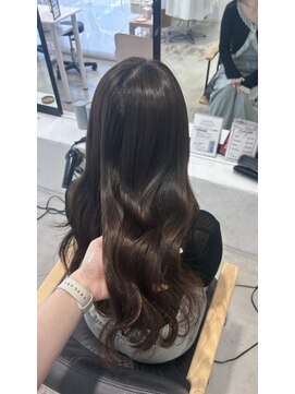 ビューバイネオリーブ 用賀店(Beau'r by neolive) 大人ガーリーダークアッシュ似合わせカットミディアムレイヤー