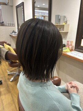 ジャガラ 津田沼店(JAGARA) 切りっぱなしボブ×オリーブグレージュ