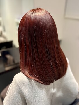 イオ 渋谷(io) レッドカラー/ブリーチなし/暖色カラー/艶カラー/高発色カラー
