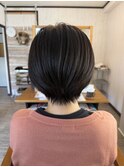 ショートボブ×ダークアッシュ
