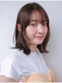 ミディアムレイヤー レイヤー 顔まわり レイヤー