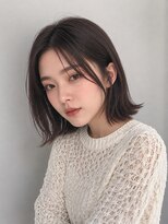 ワゴンバイアフロート(Wagon by afloat)&nbsp;ワンレン×切りっぱなしボブ/20代30代ダークグレージュ丸顔池袋