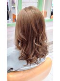 ミルクティーベージュロング