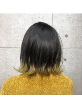 ヘアサロン ドットプラス 町田店(dot. plus) 裾カラー × Yellow