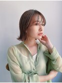 くびれヘア顔周り韓国レイヤーカット黒髪ショートミディアム/柏