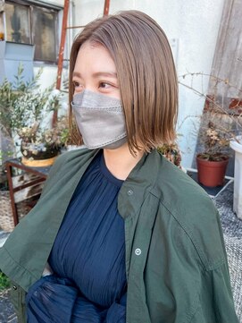 ユイマァル 倉敷店(YUIMARL) ミニボブ×サラサラベージュ