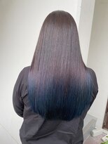 サロンドミルク 溝の口店(salon de MiLK) *一回のブリーチで頑張って作ったブルーグラデーションです。